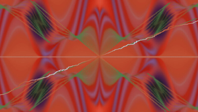 Abstract Digital Pattern — Red, Dynamic, Digital Art