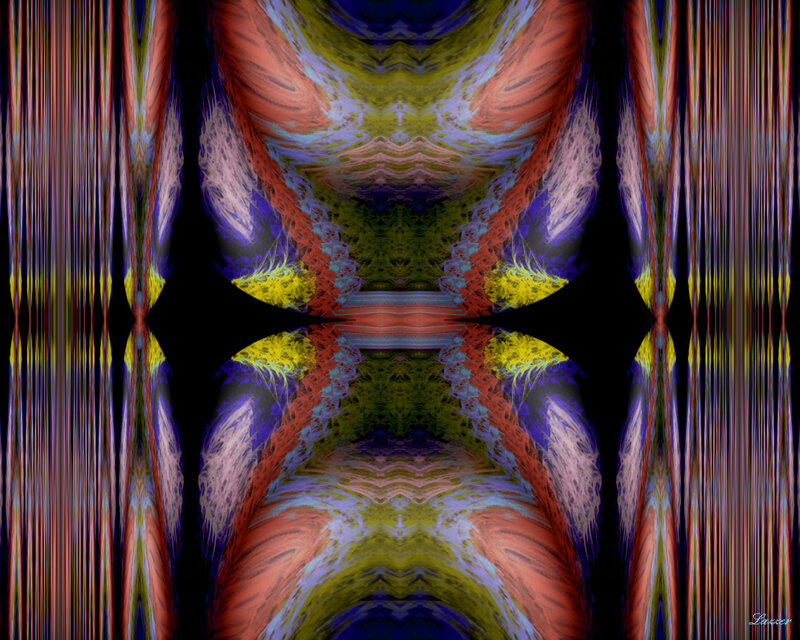 Abstract Digital Pattern — Red, Hypnotic