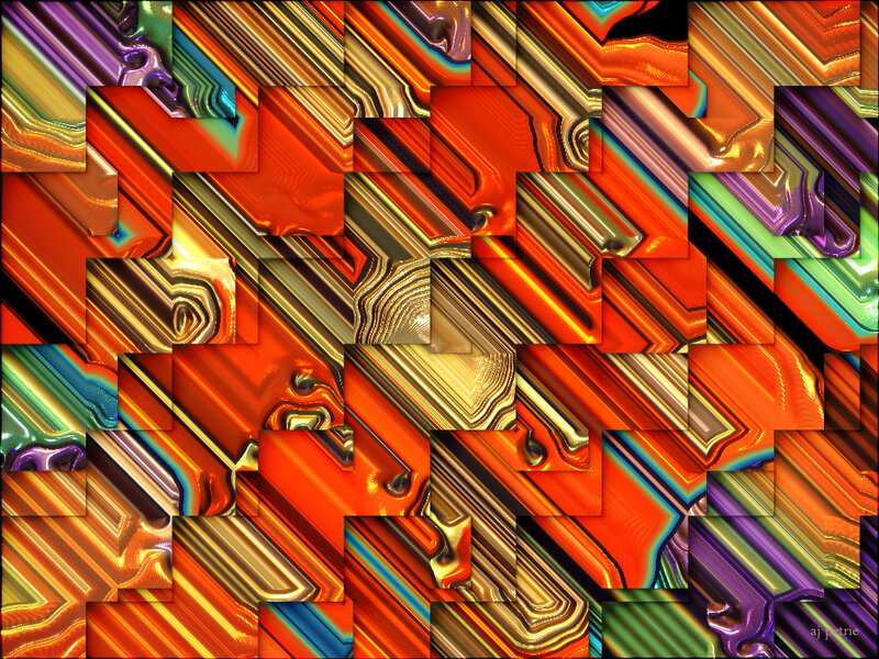 Abstract Digital Pattern — Red