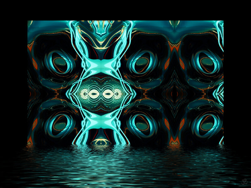 Abstract Digital Pattern — Teal