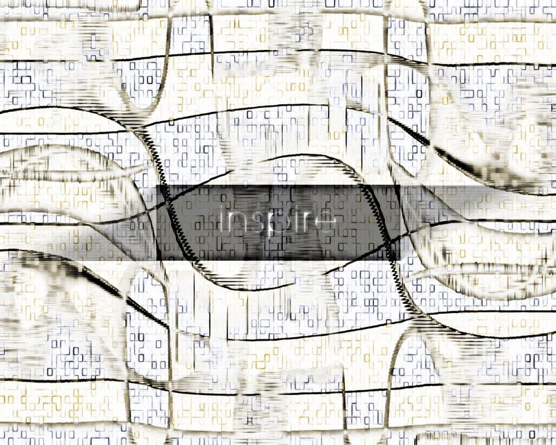 Abstract Digital Pattern — White, Calm