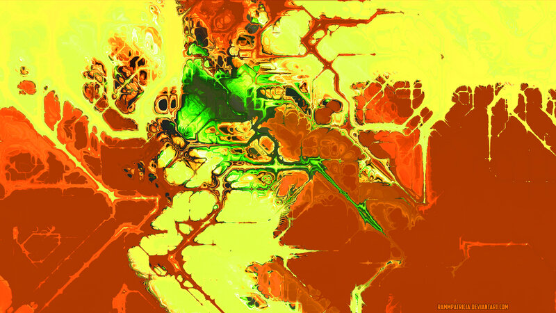 Abstract Digital Pattern — Yellow, Vibrant