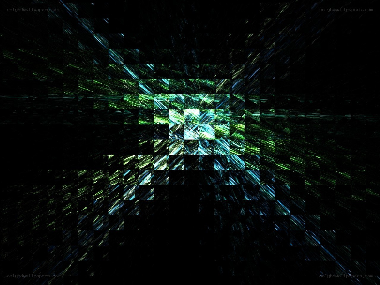 abstract digital pixel art