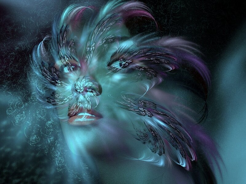 abstract digital portrait