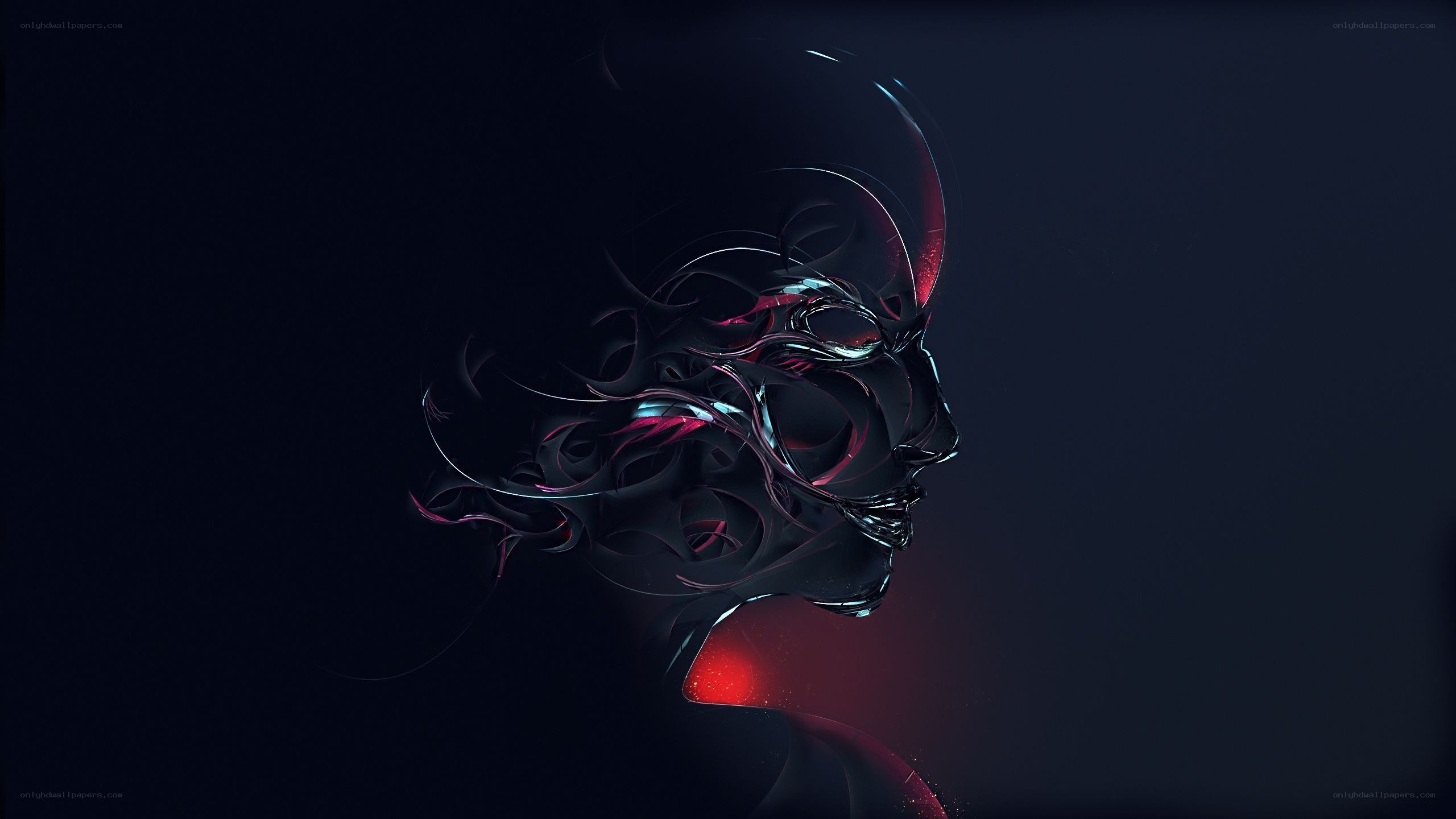 abstract digital portrait art