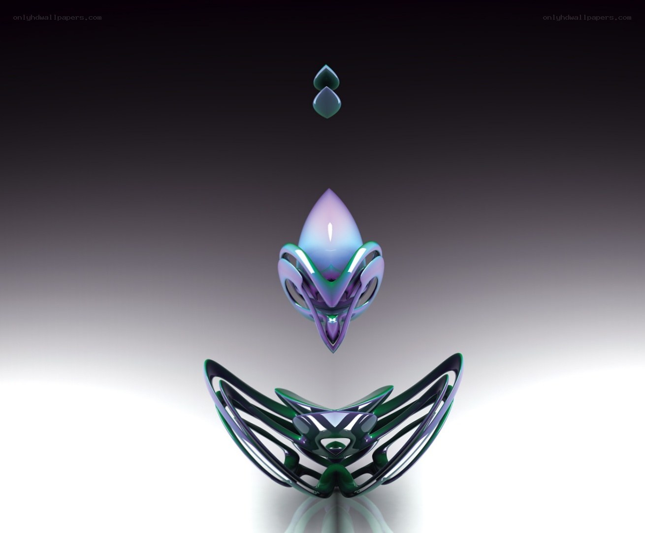 abstract digital sculpture