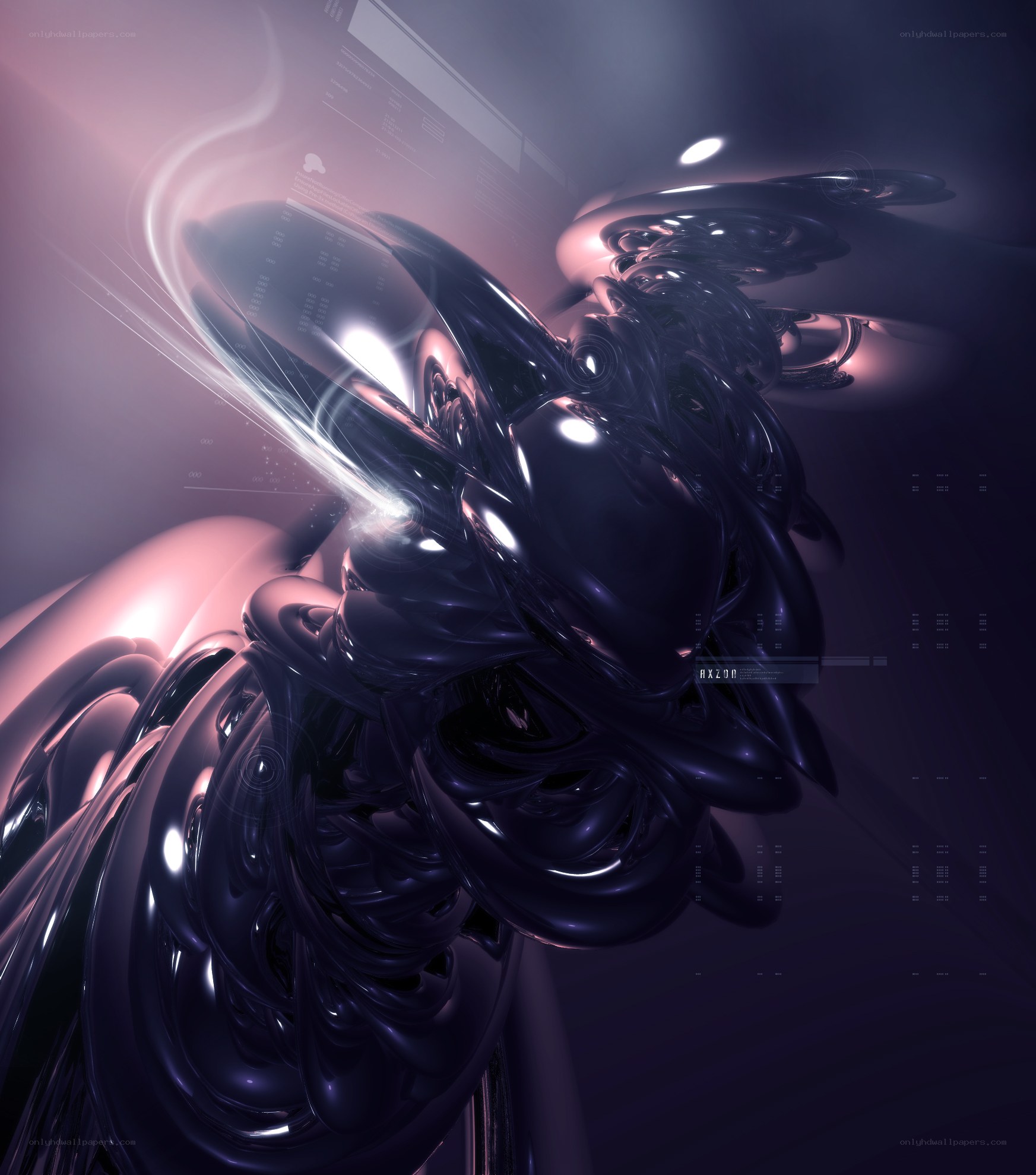 Abstract digital sculpture