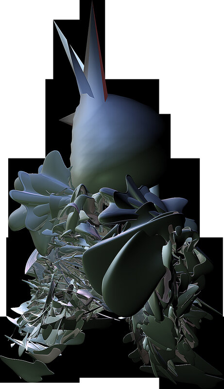 abstract digital sculpture