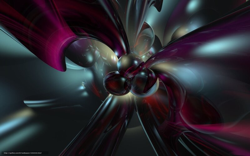 Abstract Digital Sculpture — Purple