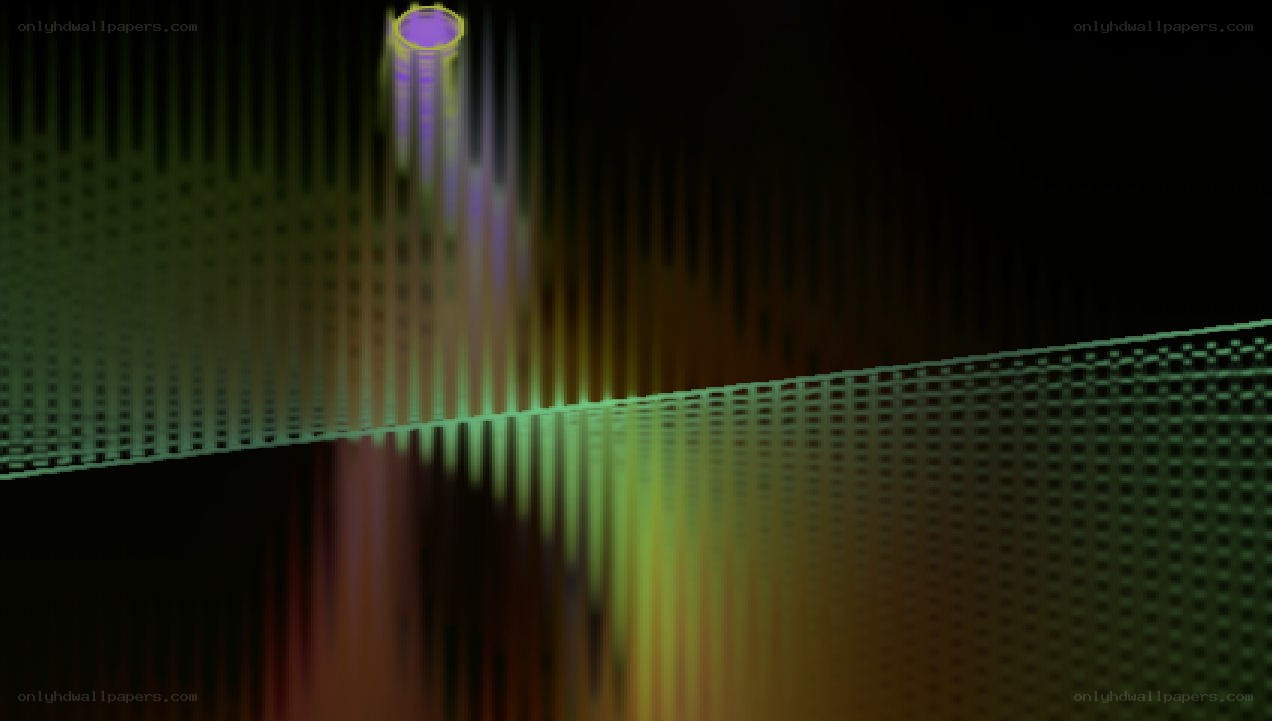 Abstract digital sound visualization