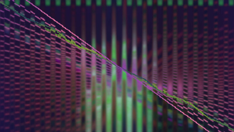 Abstract digital soundwave pattern