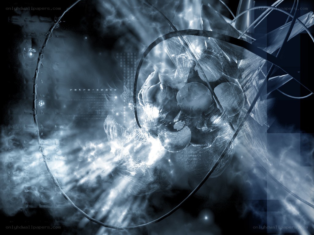 Abstract digital space art