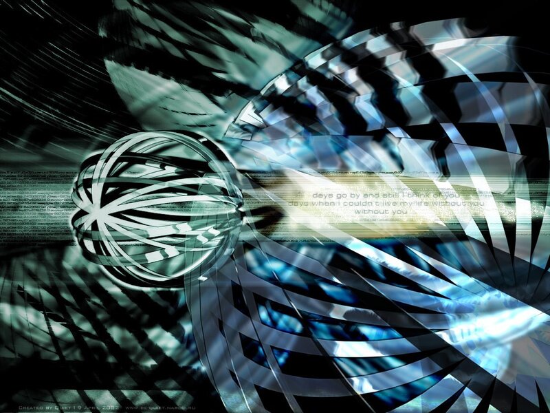 abstract digital sphere art