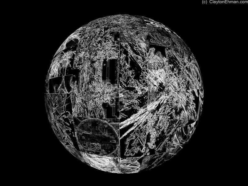 abstract digital sphere artwork