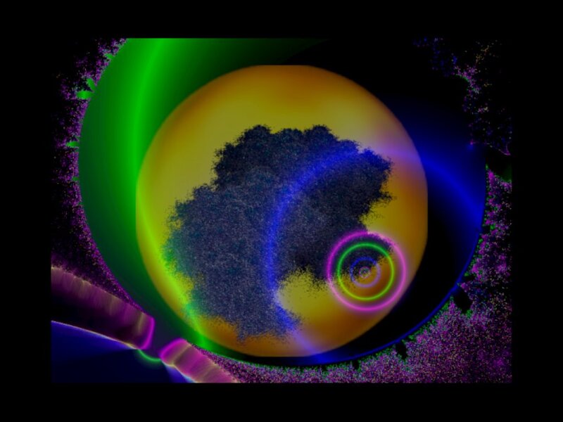 Abstract Digital Sphere — Green
