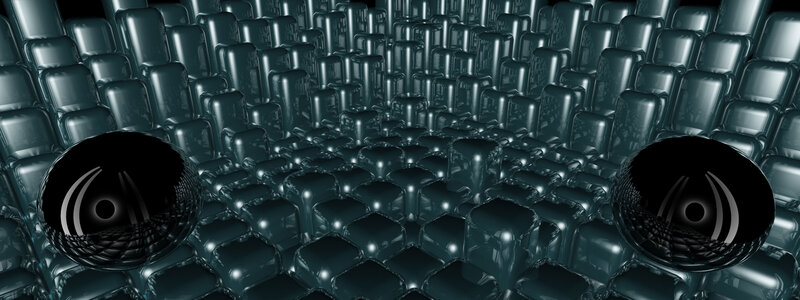 abstract digital sphere grid