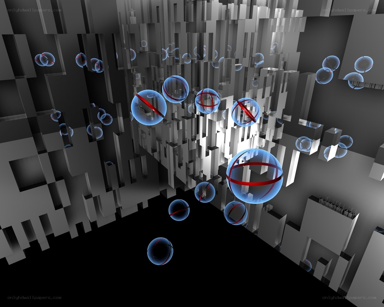 Abstract digital spheres in a geometric space