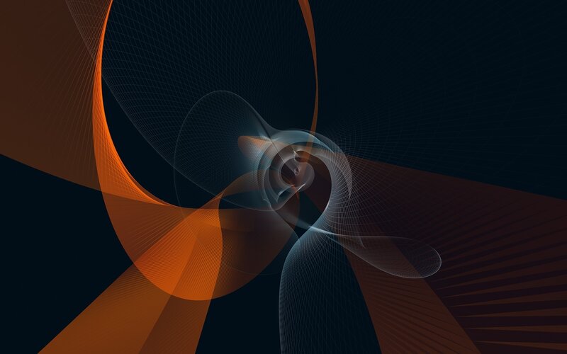 Abstract digital spiral art