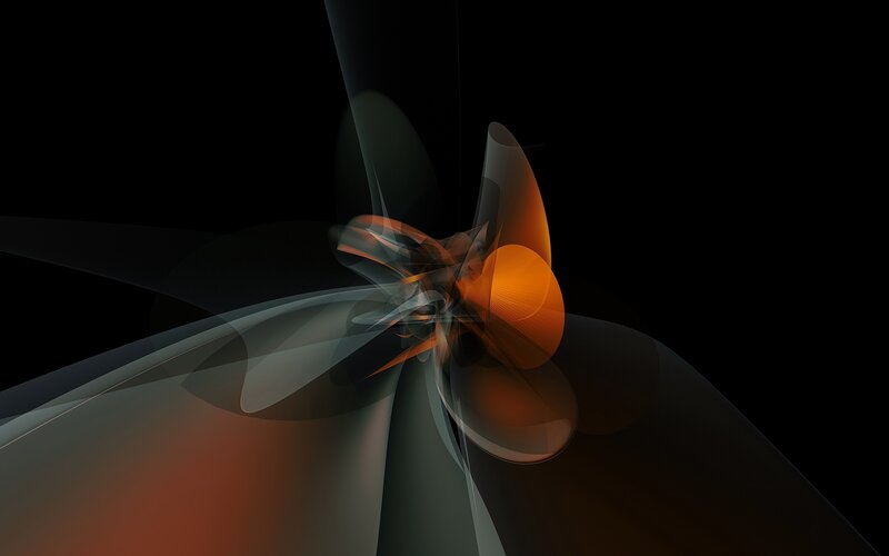 Abstract Digital Swirl — Black