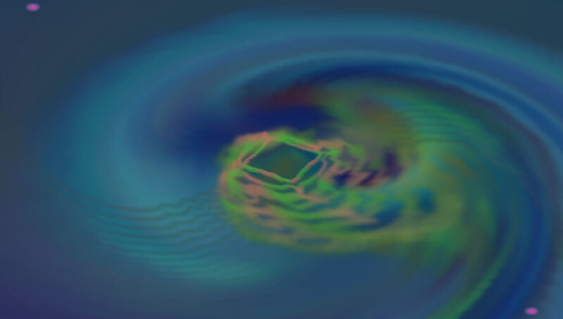 abstract digital swirl pattern