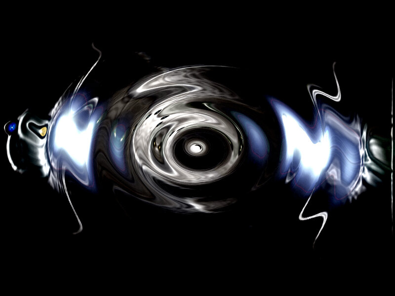 abstract digital swirl