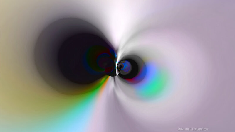 Abstract Digital Swirl — White