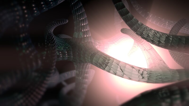 abstract digital tentacles