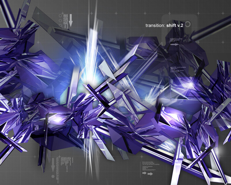 abstract digital transition art