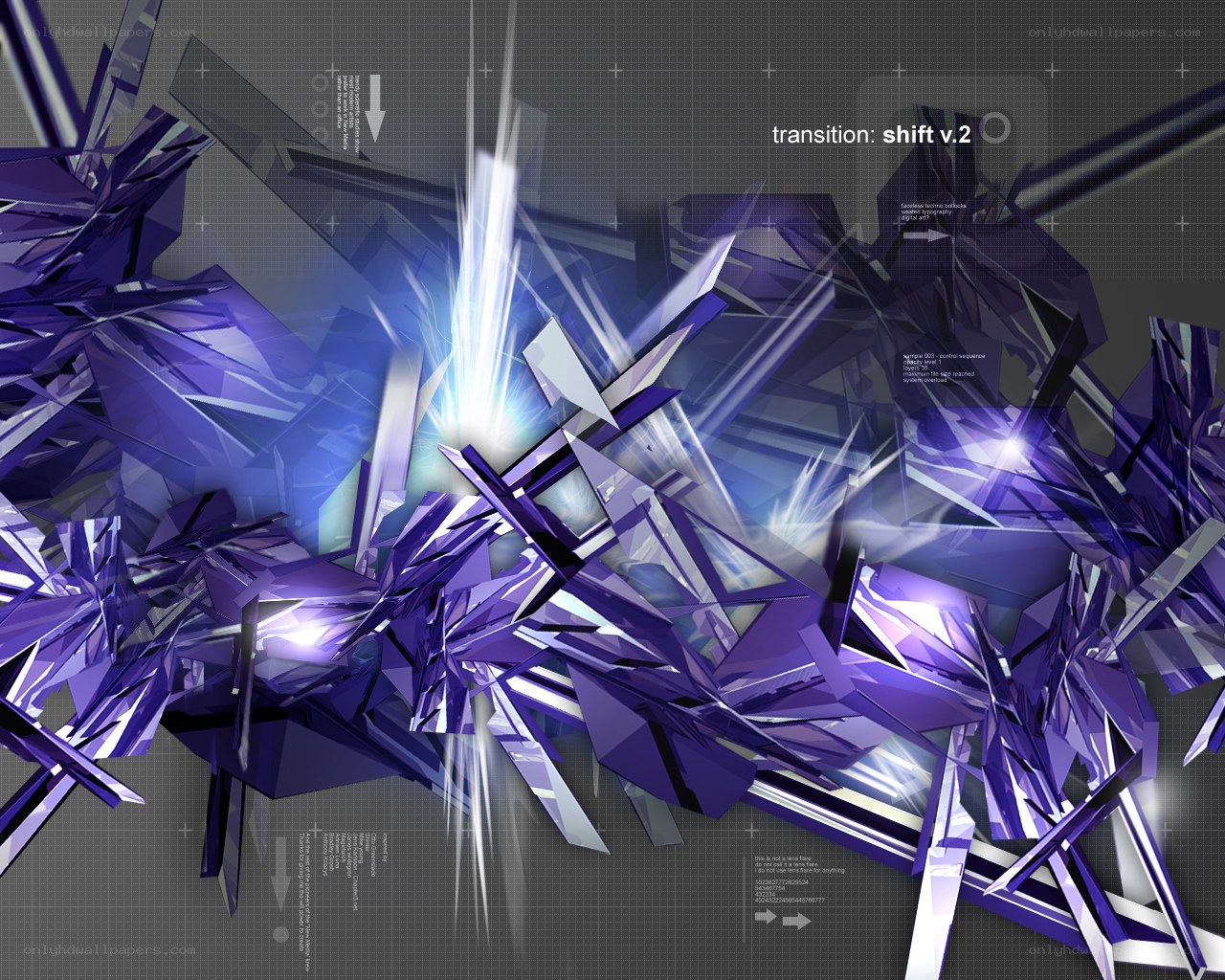 abstract digital transition art
