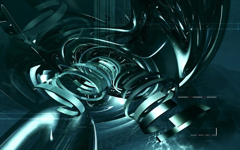 abstract digital tunnel