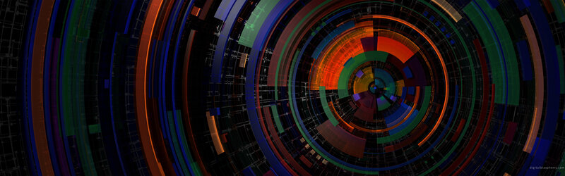 abstract digital tunnel