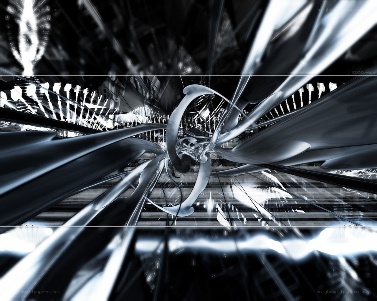 abstract digital tunnel