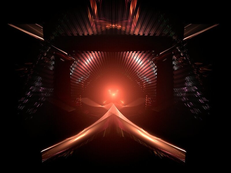 abstract digital tunnel