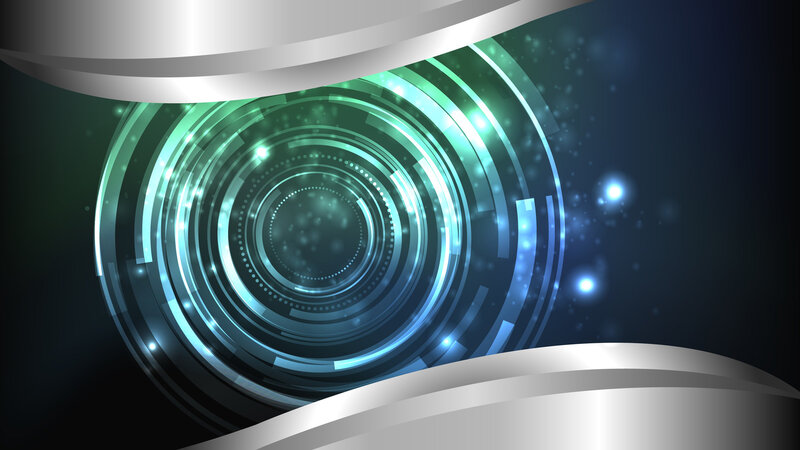 Abstract Digital Tunnel — Green