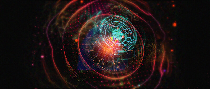 Abstract Digital Vortex — Black