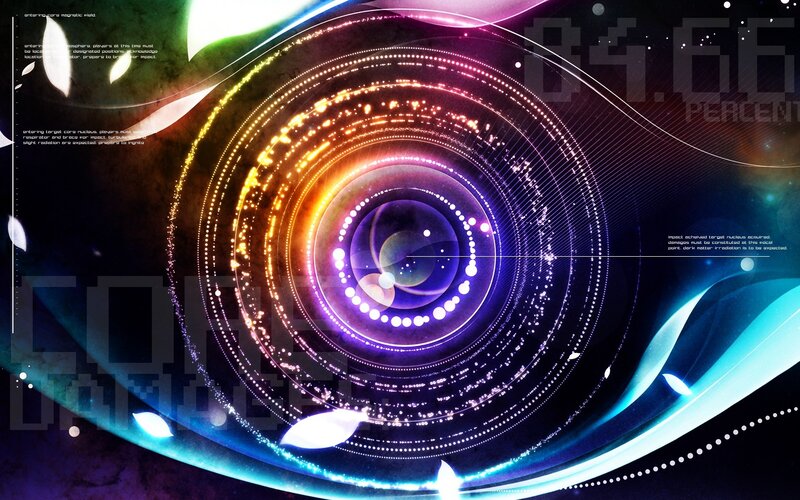 Abstract Digital Vortex — Purple