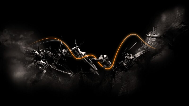 abstract digital wave art