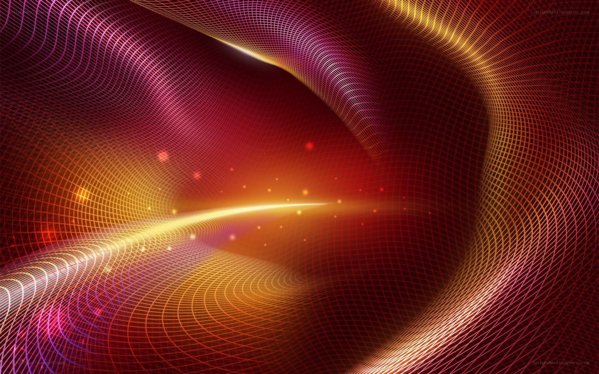 Abstract digital wave pattern