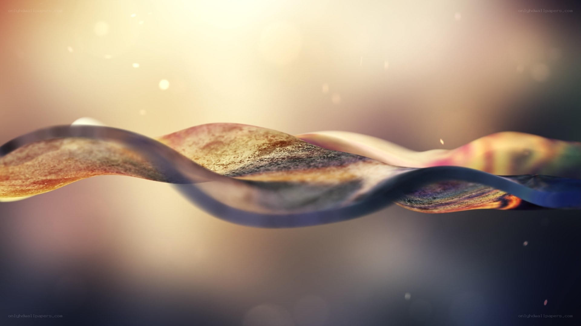 Abstract DNA helix animation