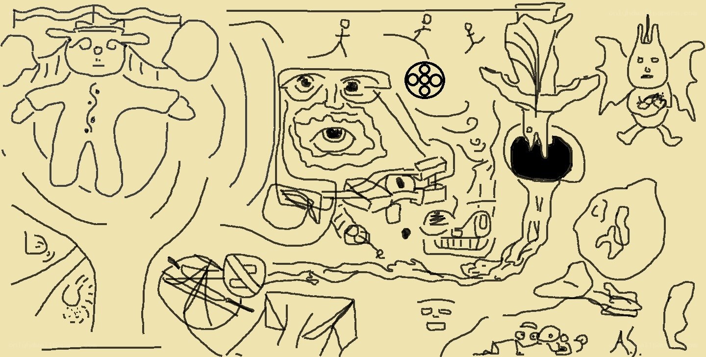 abstract doodle drawing