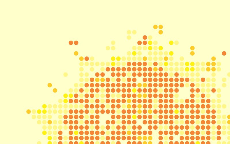 Abstract Dot Pattern — Yellow