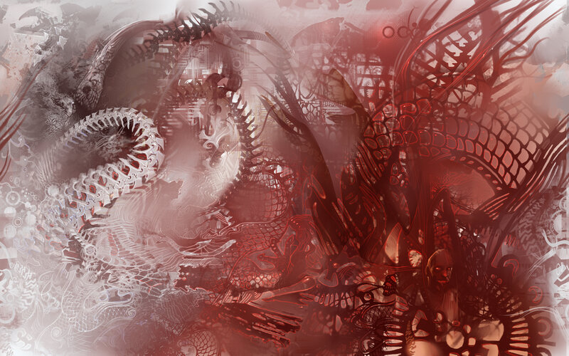 abstract dragon artwork