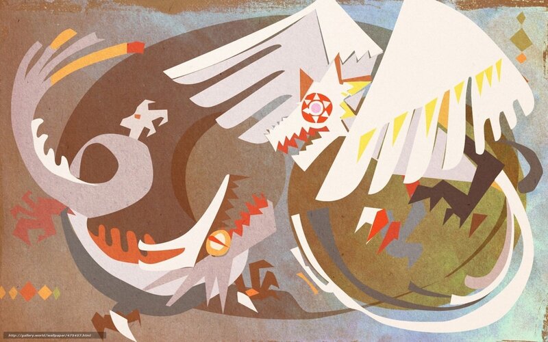 Abstract dragon artwork