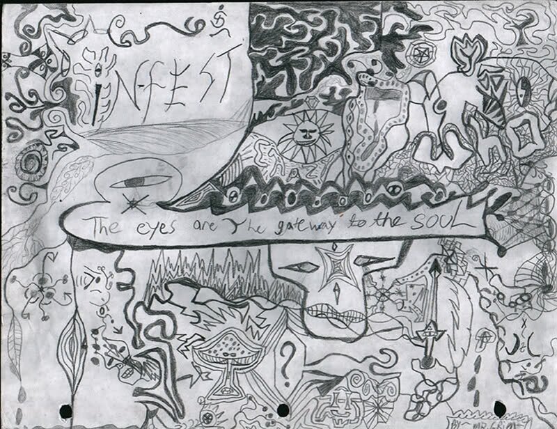 Abstract Drawing with Text