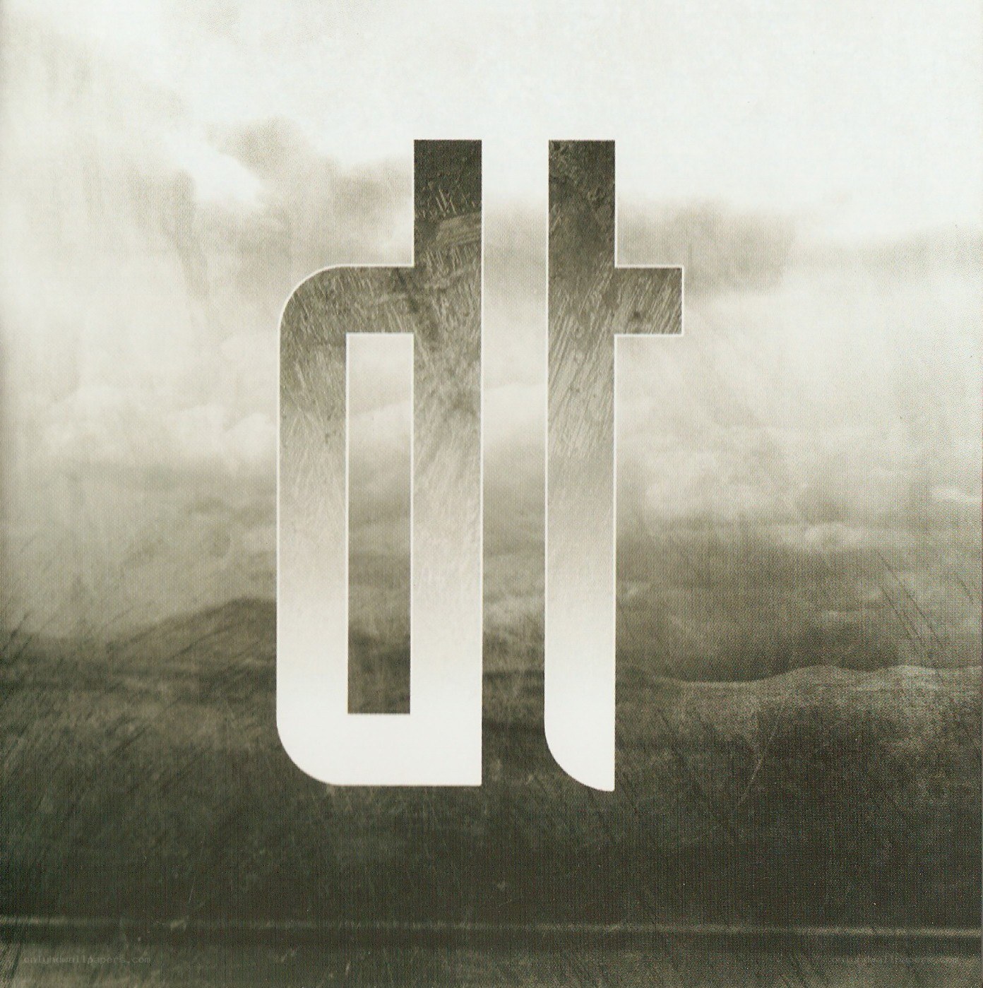 abstract dt logo on textured background