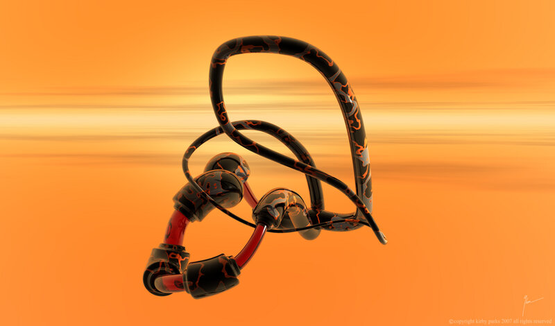 abstract earphone design