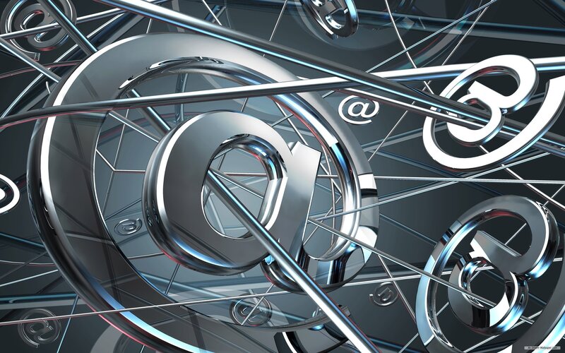 abstract email symbol art