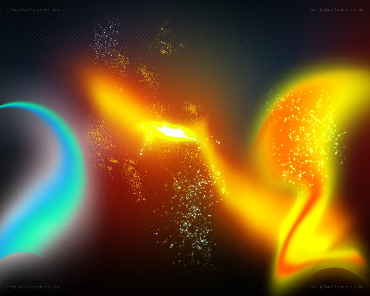 Abstract energy burst