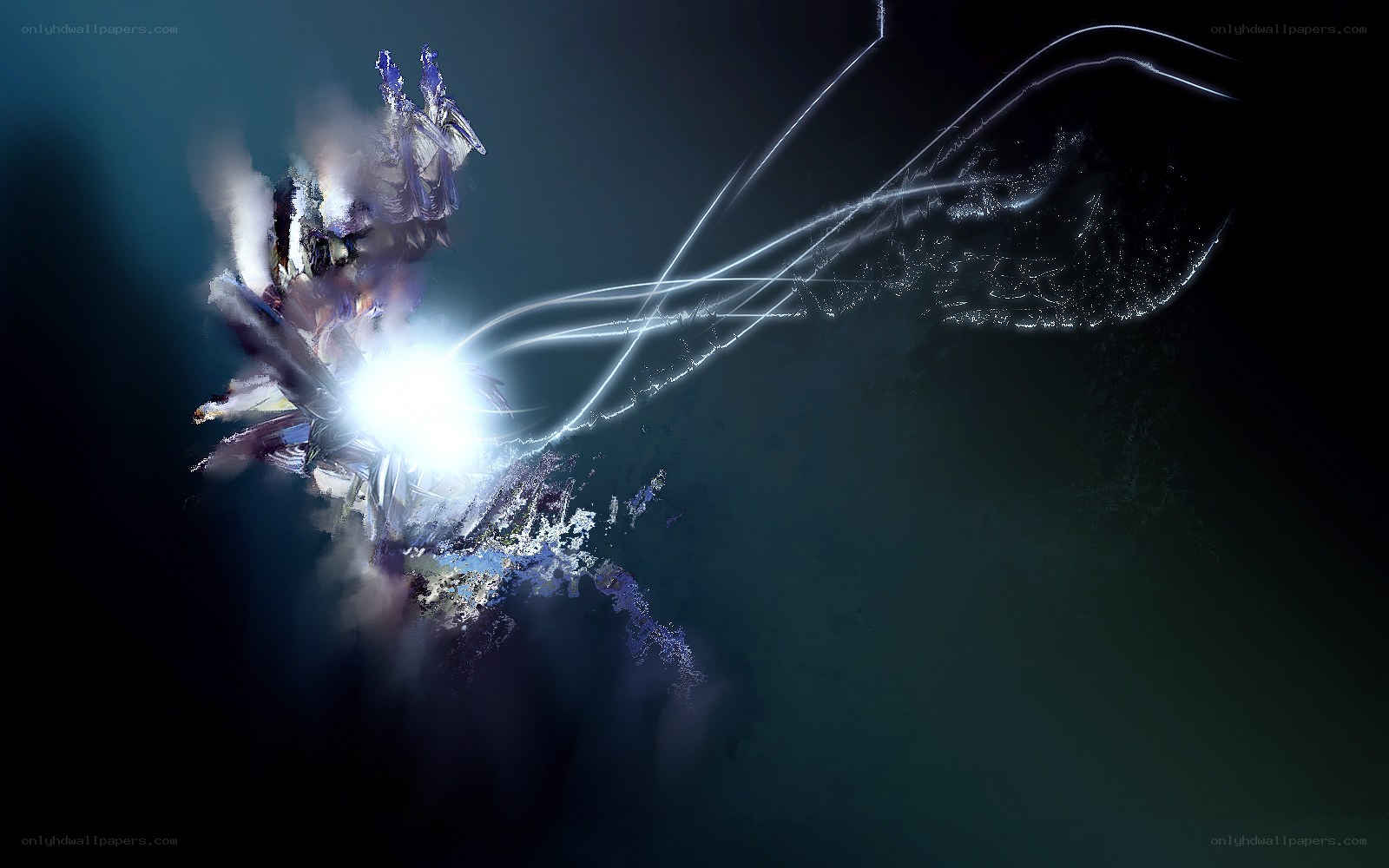 Abstract energy burst