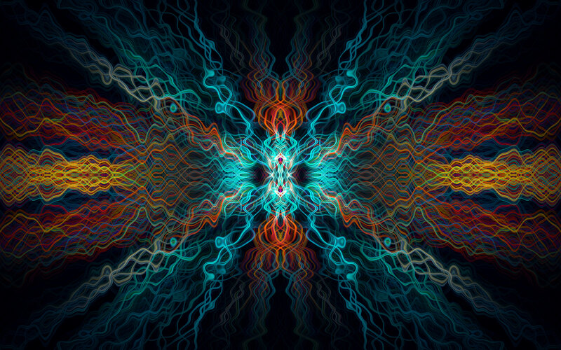 Abstract energy burst